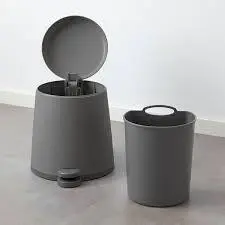 سطل زباله خاکستری 12 l پدال دار آیکیا مدل SNÄPP