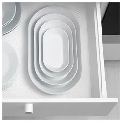 ظرف سرو بیضی آیکیا 19 cm رنگ سفید مدل IKEA 365+