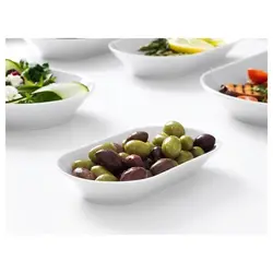 ظرف سرو بیضی آیکیا 19 cm رنگ سفید مدل IKEA 365+