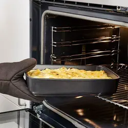 ظرف فر آیکیا جنس سرامیکی رنگ مشکی مدل LYCKAD