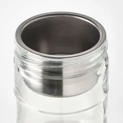 کانتر فود آیکیا 0.4 لیتر مدل DAGKLAR yogurt jar, glass/stainless steel