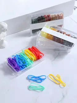 کش مو پلاستیکی مینیسو Disposable Large Rubber Band (Assorted)