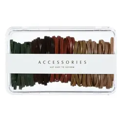 کش مو پلاستیکی مینیسو Disposable Large Rubber Band (Assorted)