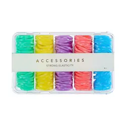 کش مو پلاستیکی مینیسو Disposable Large Rubber Band (Assorted)