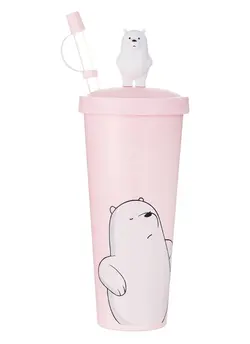 ماگ با نی مینیسو سری ما خرسها Water Bottle