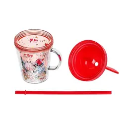 ماگ درب دار و نی دار مینیسو طرح میکی و می نی موس مدل Mickey Mouse