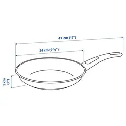 ماهیتابه آیکیا مدل HEMLAGAD frying pan, black