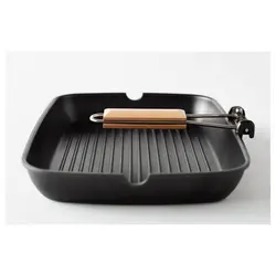 ماهیتابه گریل آیکیا مدل GRILLA grill pan, black