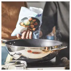 ووک ماهیتابه آیکیا مدل IKEA 365+ wok, stainless steel