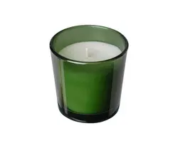 شمع معطر آیکیا، مدل VINTERFINT ، شیشه، سبز ، 25 ساعت