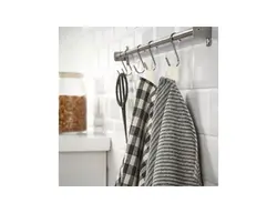 دستمال آشپزخانه آیکیا، مدل RÖDKNOT ، مشکی طرح دار، 45x60 سانتی متر