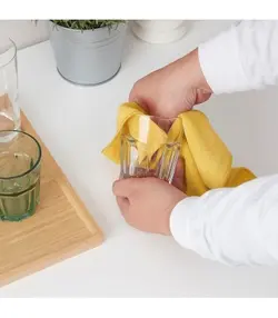 دستمال میکروفیبر آیکیا، مدل PEPPRIG، چند رنگ، 28x28 سانتی متر، 3 عدد