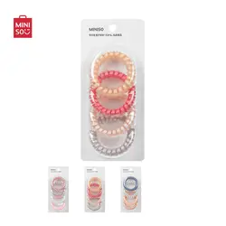 کش مو مارپیچ مینیسو، مدل Colored Spiral، رنگی، 4 عددی