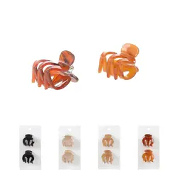 کلیپس مو مینیسو، مدل Hair Clips Set، قهوایی/بژ، ۲ عددی