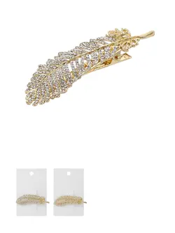 گیر مو انبری مینیسو، مدل Hair Clips Set، طلایی، 1 عدد