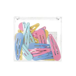 گیر مو چفتی مینیسو، مدل Hair Clips Set، رنگی، 20 عدد