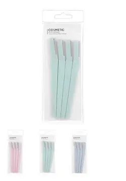 تیغ ابرو مینیسو مدل ،MINISO Diamond Etched Brow Trimmers، سبز، 4عددی