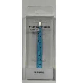 موچین موموسو ،مدل mumuso Eyebrow Tweezers With Slant Tip-Blue، آبی، استیل، 1 عددی