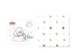 دستمال کاغذی جیبی عطری مینیسو، مدل  Miniso We Bare Bears Collection، طرح ما خرسها ، 50 ورق