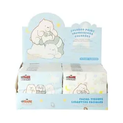 دستمال کاغذی جیبی عطری مینیسو، مدل  Miniso We Bare Bears Collection، طرح ما خرسها ، 50 ورق
