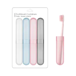 کاور مسواک مینیسو، مدل Portable Toothbrush Containers، آبی/صورتی/خاکستری/ سفید