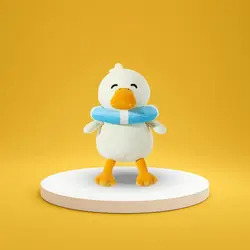 عروسک اردک غریق نجات مینیسو PLUSH MINISO DUCK PLUSH