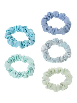 کش مو 5 عددی مینیسو رنگ آبی Little Hair Tie in Gradient Color