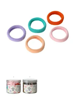 کش مو مینیسو تعداد 25 عدد Towel Ring Rubber Band in Bucket 25pcs