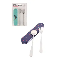 ست قاشق و چنگال با باکس  miniso