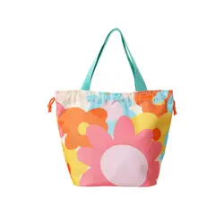 کیف طرح گل آفتابگردان مینیسو Sunrise Sunflowers Drawstring Lunch Bag(Pink)