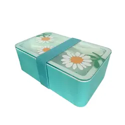 کانتر فود مینیسو طرح گل آفتابگردان Picnic Series Daisy Bento Box, 1000mL(Green)