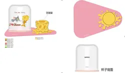 کیت مسواک و خمیردندان مینیسو طرح تام جری Tom&amp;Jerry I Love Cheese Collection Tooth Mug Kit