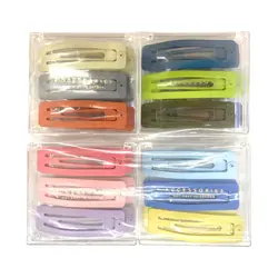 گیر مو چفتی مینیسو با رنگ بندیColorful Series Rectangle Hair Clip (6cm, 6 pcs)