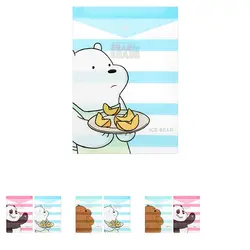 پوشه A4  عمودی مینیسو طرح ما خرسها  We Bare Bears- A4 Vertical File Folder (2 Pack)