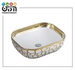 سنگ 4169 سفيد طلايي