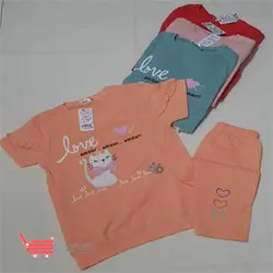 ست دخترانه دنیز نخی