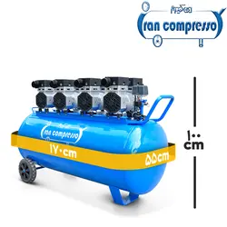 کمپرسور باد 350 لیتری اویل فری 4 موتوره ( 4 * 800w )