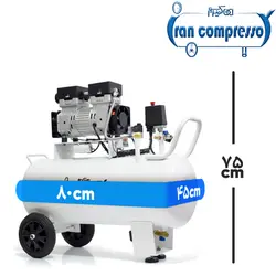 پمپ باد 70 لیتری اویل فری 800 وات + فن توربو