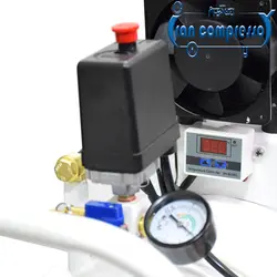 پمپ باد 70 لیتری اویل فری 800 وات + فن توربو