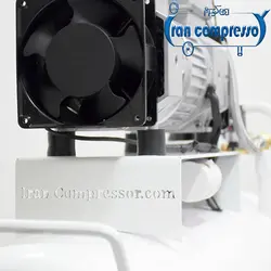 پمپ باد 70 لیتری اویل فری 800 وات + فن توربو