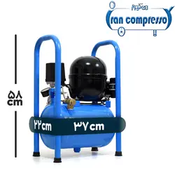کمپرسور باد 10 لیتری یخچالی، بدون صدا ولرزش(1/4 اسب)