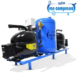 کمپرسور باد 10 لیتری یخچالی 2 موتوره (16 بار)