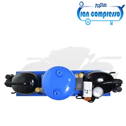 کمپرسور باد 10 لیتری یخچالی 2 موتوره (16 بار)