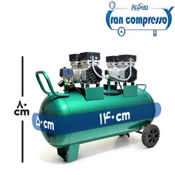 کمپرسور باد 150 لیتری اویل فری(800w*2)