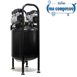 کمپرسور هوا 100 لیتری اویل فری 2موتوره + اتودرین (دارای 2 موتور 800 وات)