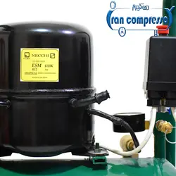 کمپرسور باد 10 لیتری یخچالی 1/4 (موتور نیکی ایتالیا)