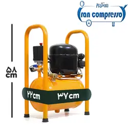 کمپرسور هوا 10 لیتری یخچالی ( 1/4+ اسب بخار)