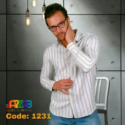 پیراهن مردانه آستین بلند کد 1231