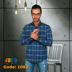 پیراهن مردانه آستین بلند کد 1083