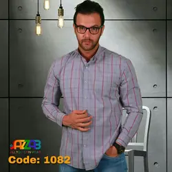 پیراهن مردانه آستین بلند کد 1082